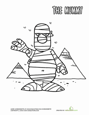 Color the Mummy