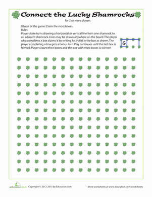 Connect the Shamrocks Game