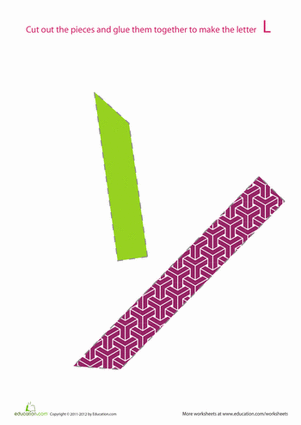 Alphabet Shapes: "L"
