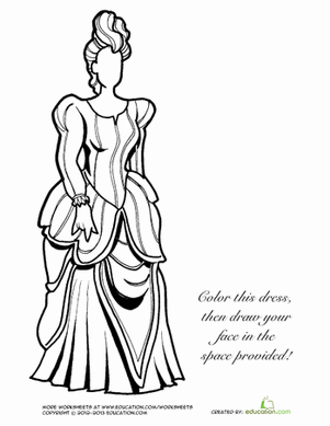 Dress Coloring Page