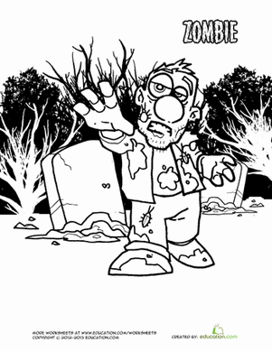 Color a Zombie!