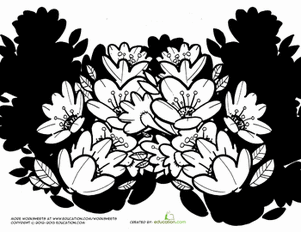 Cherry Blossom Coloring Page