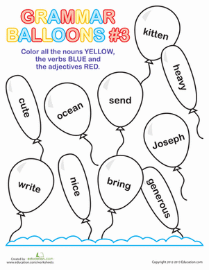Grammar Balloons #3