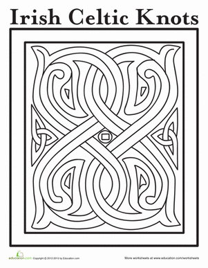 Celtic Design Coloring Page