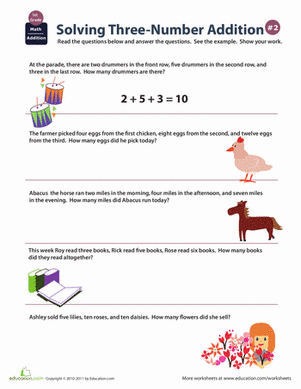 Adding Three Numbers