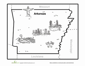 Map of Arkansas