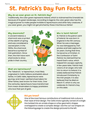 St. Patrick's Day Fun Facts large image