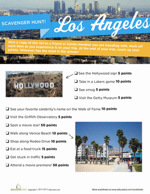 Los Angeles Scavenger Hunt