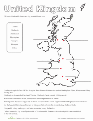 Map of the United Kingdom