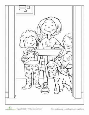 Mother's Day Coloring Page