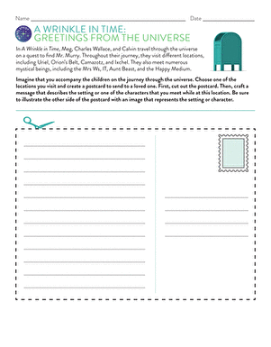 Novel Study: A Wrinkle in Time: Greetings From the Universe