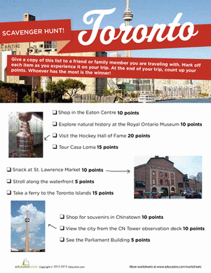 Toronto Scavenger Hunt