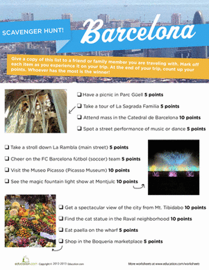 Barcelona Scavenger Hunt