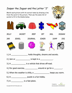 Words That Begin with "J"