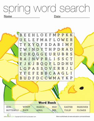 Spring Word Search