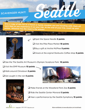 Seattle Scavenger Hunt