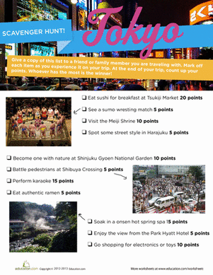 Tokyo Scavenger Hunt