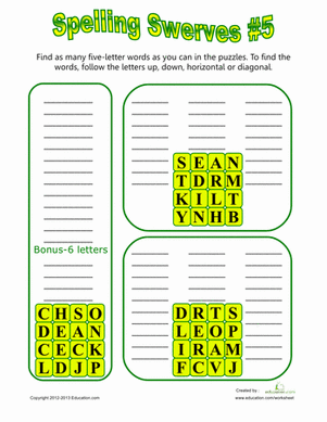 Spelling Puzzles #5