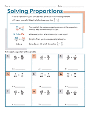 Solving Proportions