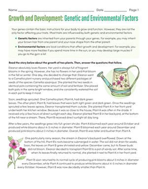 Growth and Development: Genetic and Environmental Factors