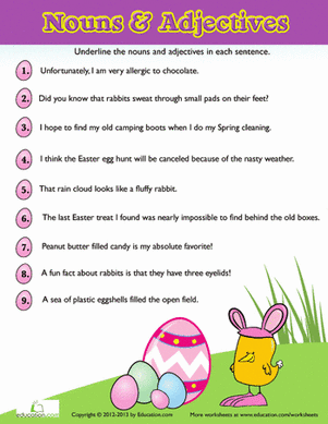 Easter Noun & Adjectives #7