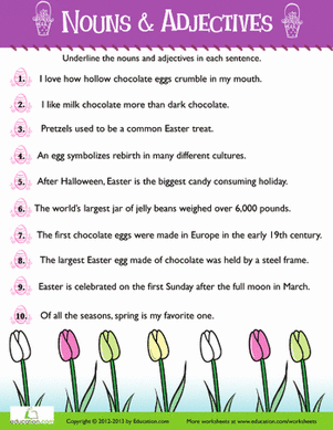 Easter Noun & Adjectives #6