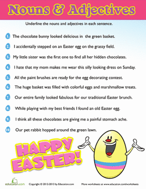 Easter Noun & Adjectives #2
