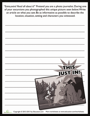 Pretend Newspaper Article