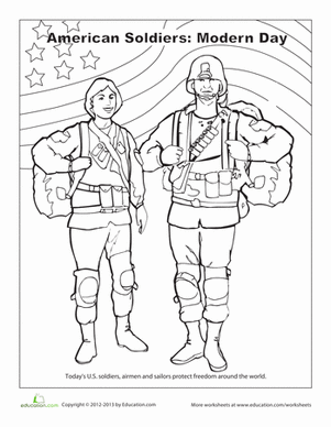 Soldier Coloring Page