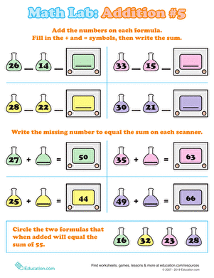 Math Lab Addition #5