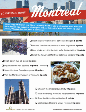 Montreal Scavenger Hunt