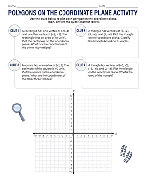 Polygons on the Coordinate Plane Activity