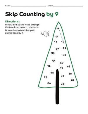 Skip Counting by 9