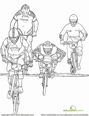 BMX Coloring Page