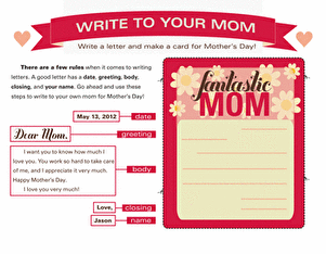 How to Write a Mother's Day Card