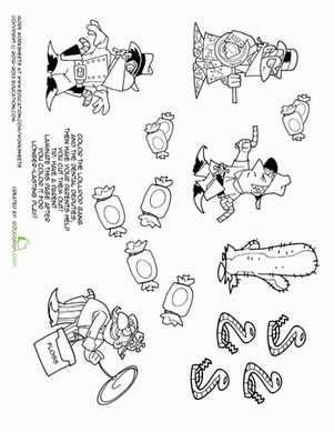 Cut and Paste Playsets: Candy Cowboys