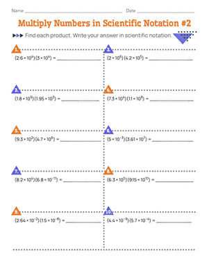 Multiply Numbers in Scientific Notation #2