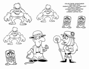 Cut and Paste Playsets: Island Explorers