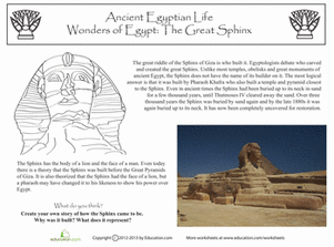Why Was the Sphinx Built?