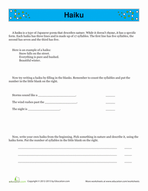 How to Write a Haiku