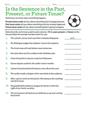 Is the Sentence in the Past, Present, or Future Tense?