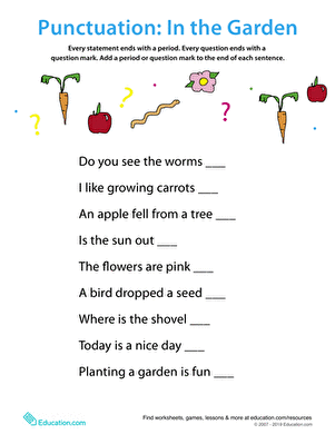 Punctuation: In the Garden