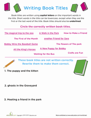 Writing Book Titles