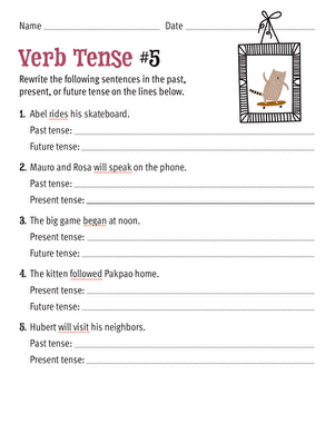 Verb Tense #5