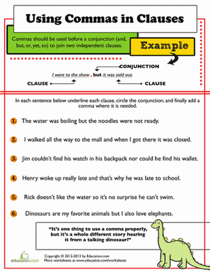 Comma Practice