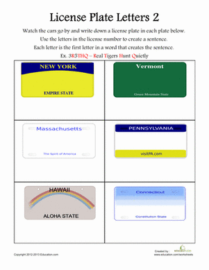 License Plate Letters 2
