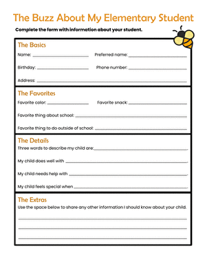 The Buzz About My Elementary Student