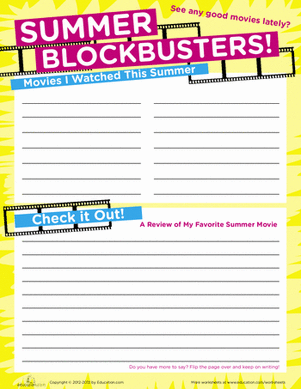 Summer Movies List