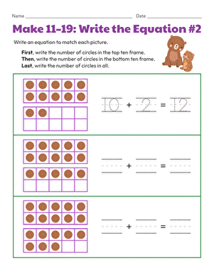 Make 11-19: Write the Equation #2