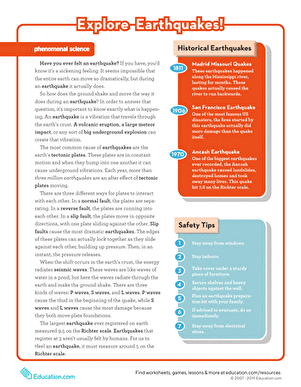 Earthquake Science